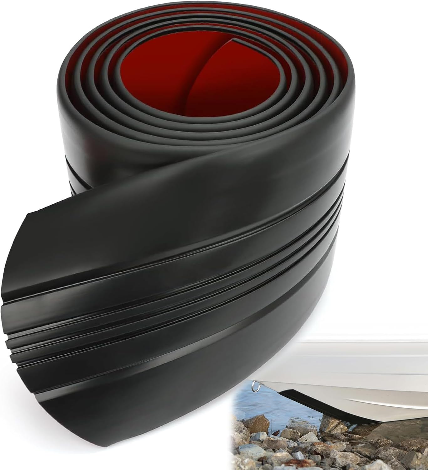 HUATOL Boat Keel Protector, Keel Guard, Self-Adhesive Shield Keel Protector Hull Protector Shield Prevents Rock ramp Scratch Damage, Keel Guard for Fiberglass Boat Bass Aluminum Boats