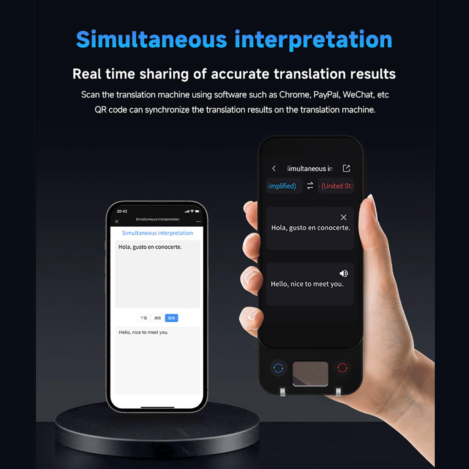 ASHATA Boligrafo Traductor de Voz Inteligente, Escaner Lector de Sonido Portatil con 148 Idiomas, for Viajes, Estudio y Aprendizaje de Idiomas | Traducción online y offline, escaneo de texto, IA, pantalla táctil y recargable