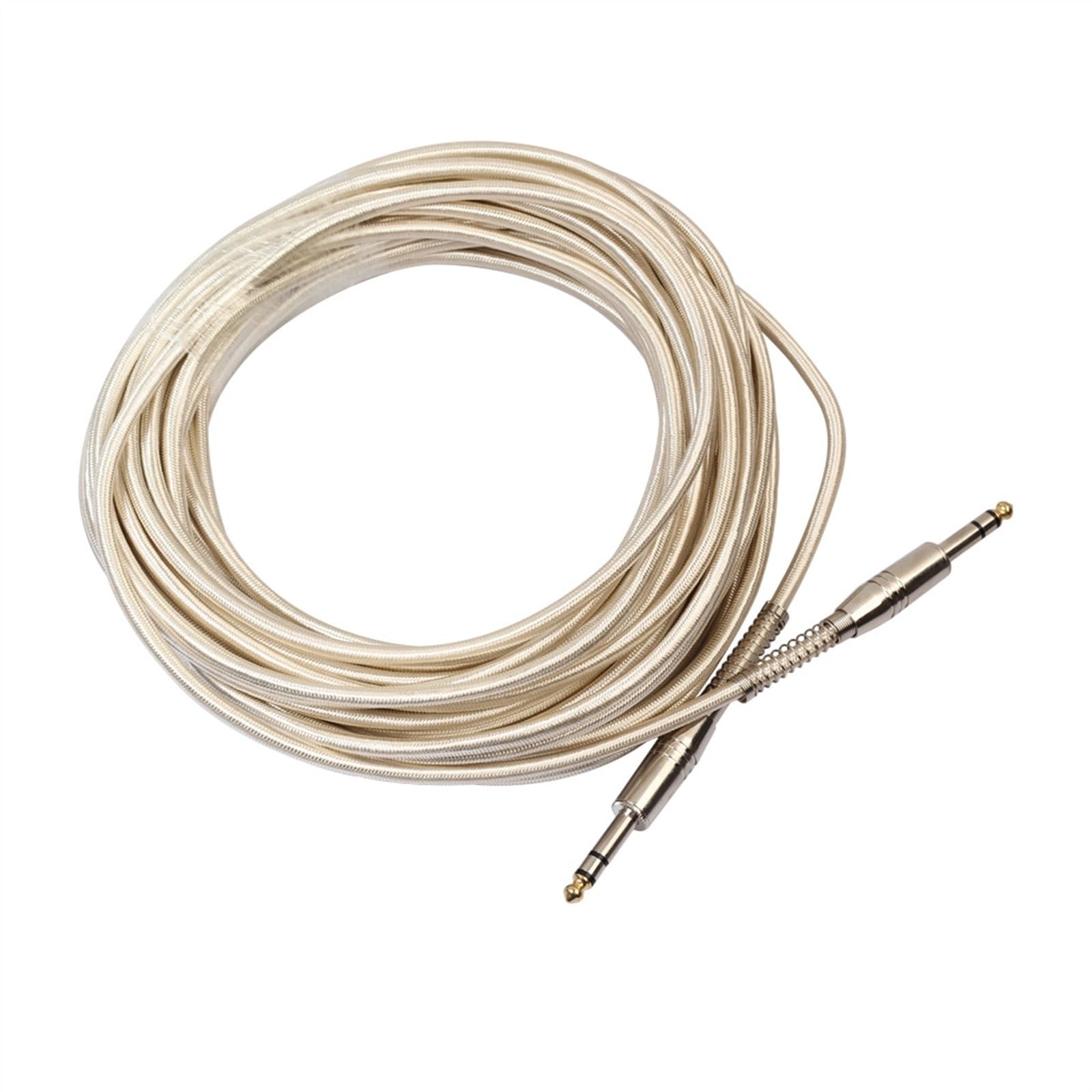 6,35 Męski Do Męskiego Stereofoniczny Kabel Do Gitary Elektrycznej Do Wzmacniacza Gitary Elektrycznej(20 meters)