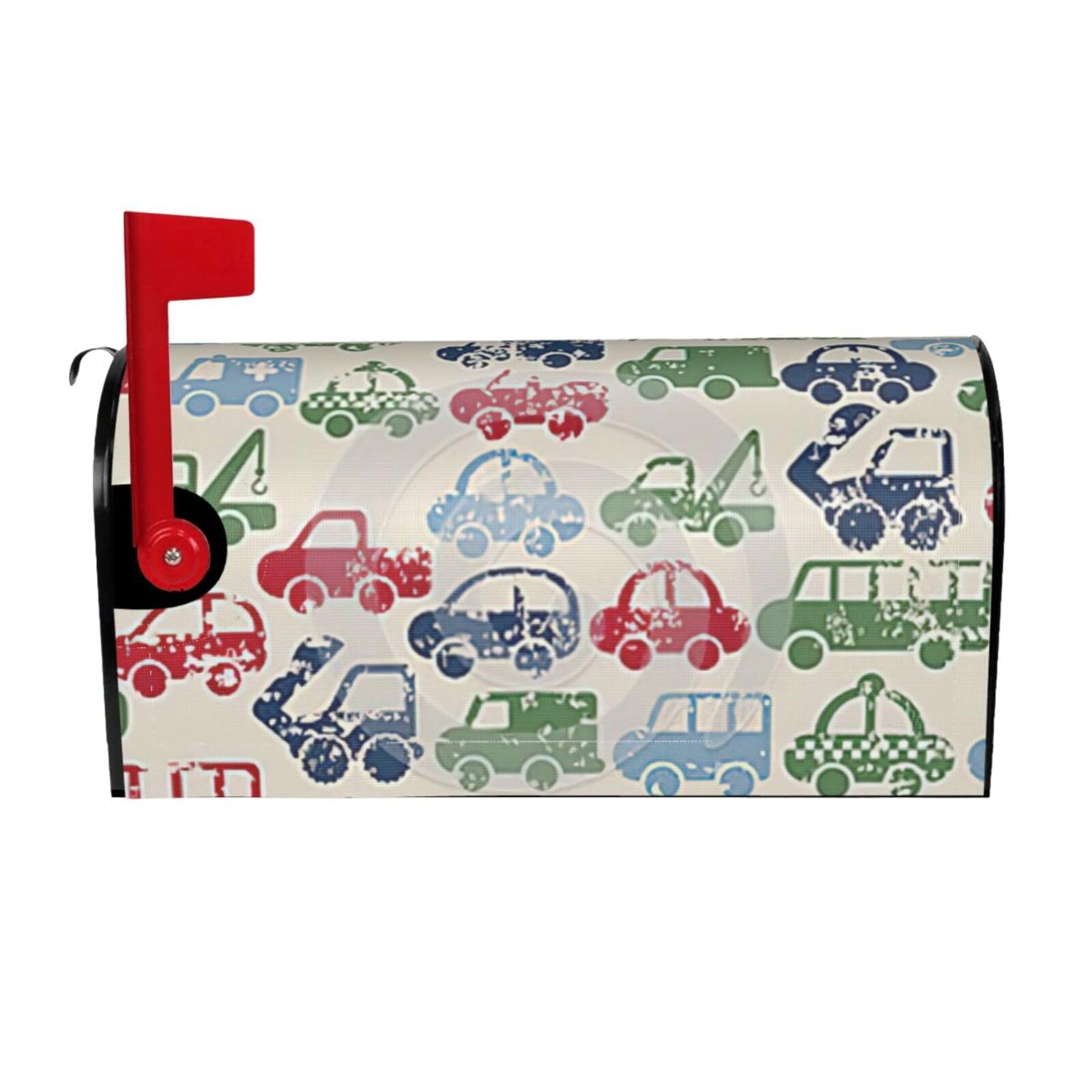 Car. Print Mailbox Cover Wraps Post Letter Box Cover Decor For Outside Garden Yard Farmhouse Home