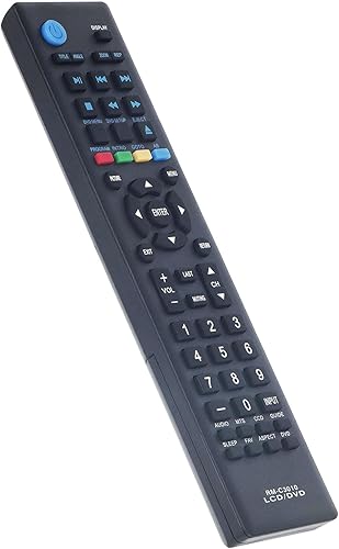 Miniatura 2 de Allimity RM-C3010 RMC3010 - Control remoto de repuesto compatible con JVC HD LED LCD TV LT-32DE74 LT32DE74 82-4520016 824520016