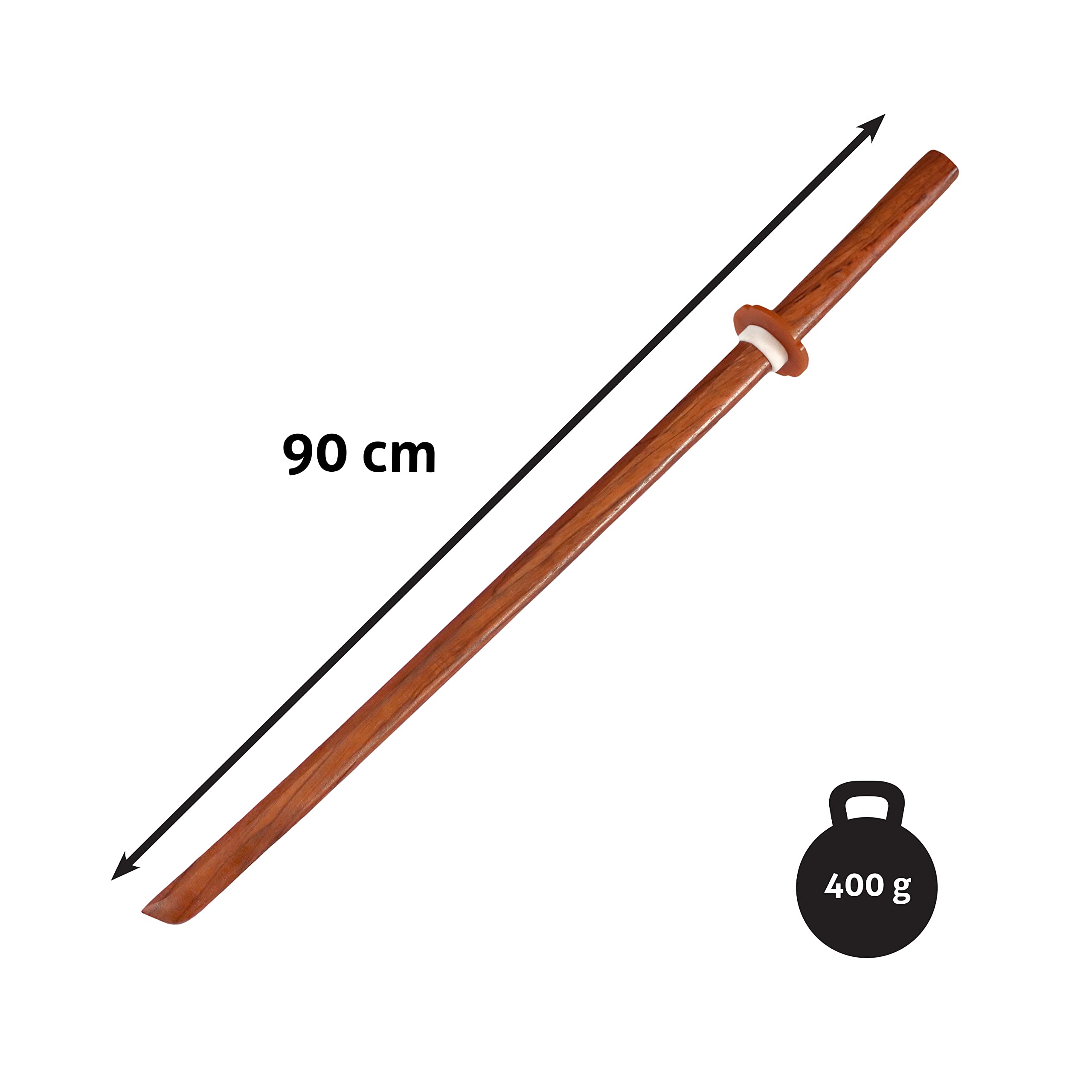 DEPICE Bokken Roteiche Junior - 90 cm/ca. 400 g/Trainingsschwert für Aikido, Iaido, Kenjutsu etc.