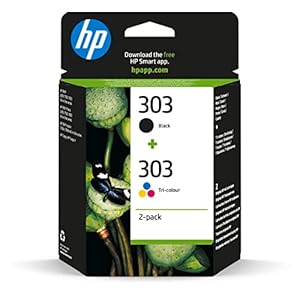 HP 303 (3YM92AE) Original Printer Cartridges Multipack (1xblack, 1xcolor) for HP ENVY 6200, 7100, 7134,7220e,7221e,7224e…