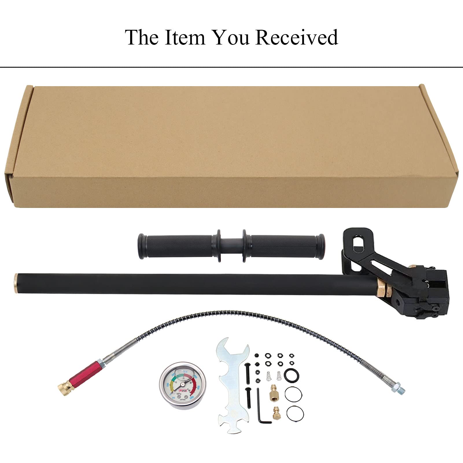 TOPA SPORT High Pressure Hand Pump 3 Stage 4500Psi Hand Air Pump Air