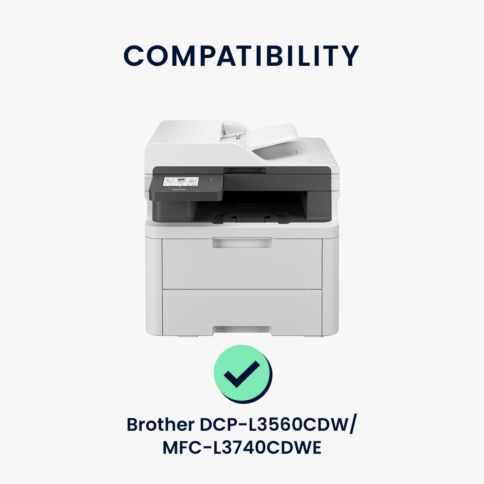 Brother DCP-L3560CDW MFC-L3740CDWE Housse de protection imprimante gris clair kwmobile