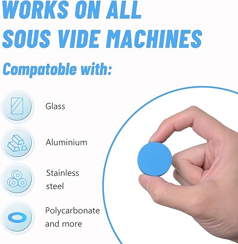 Miniatura 2 de T-mark Paquete de 12 imanes Sous Vide, mantienen las bolsas sumergidas y en su lugar, evita que las bolsas flotantes y la cocción insuficiente de