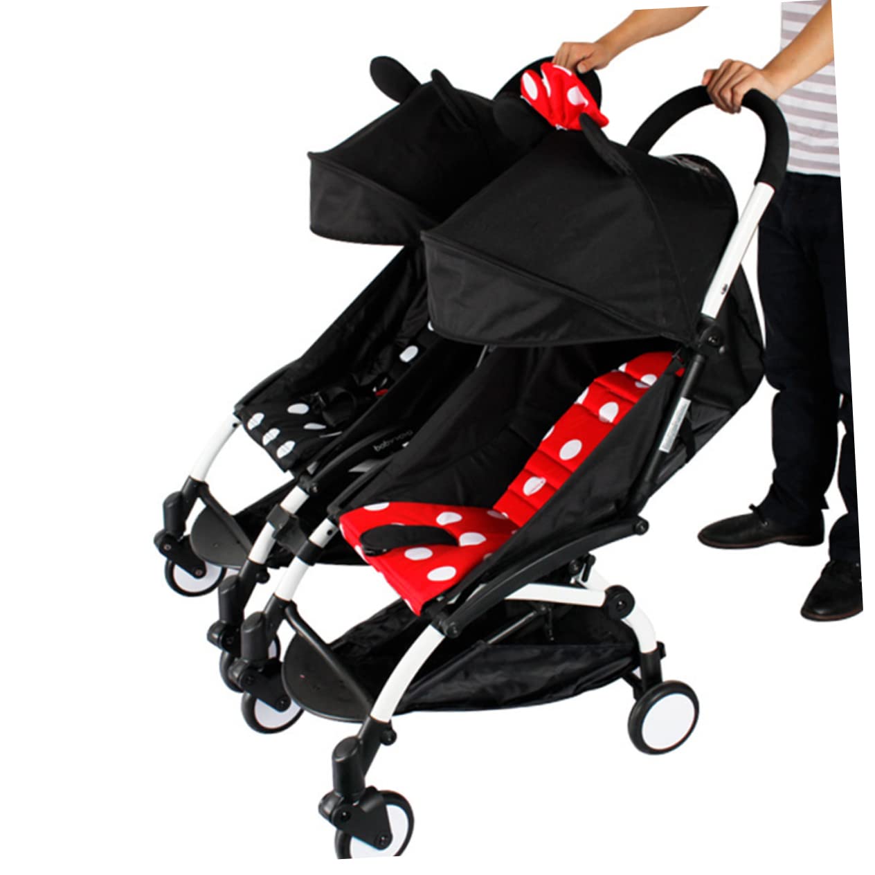 VICASKY Dual Stroller Pram Connector 3pcs Set for Twin Baby Stroller Connectors for Outdoor Activities