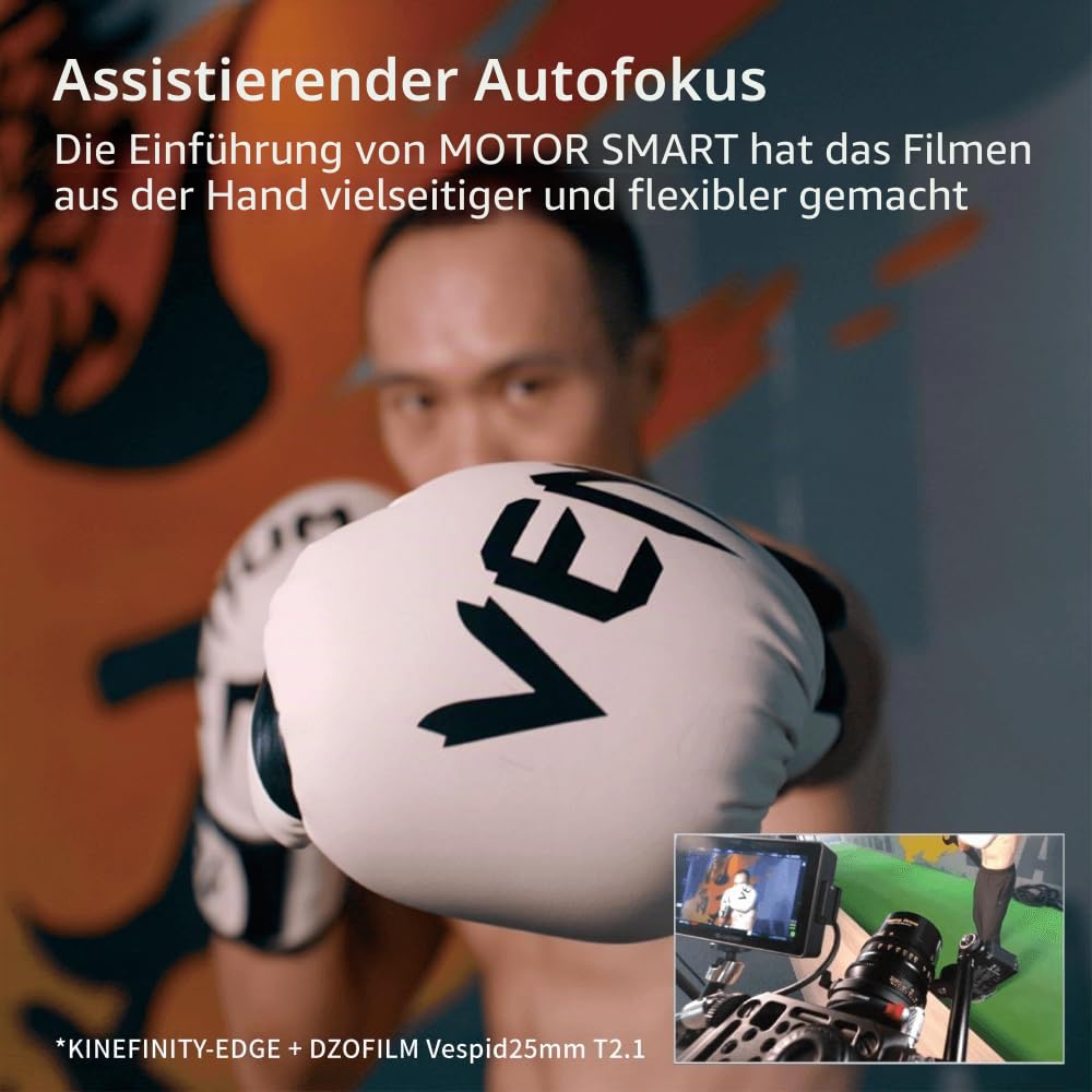 PDMOVIE Live AIR 3 Smart PD-BTMP-S LiDAR Autofokus Motor für manuelle Objektive mit Fokusbegrenzung oder DSLR-Objektive ohne Fokus mit Tiefenschärfen-Skala