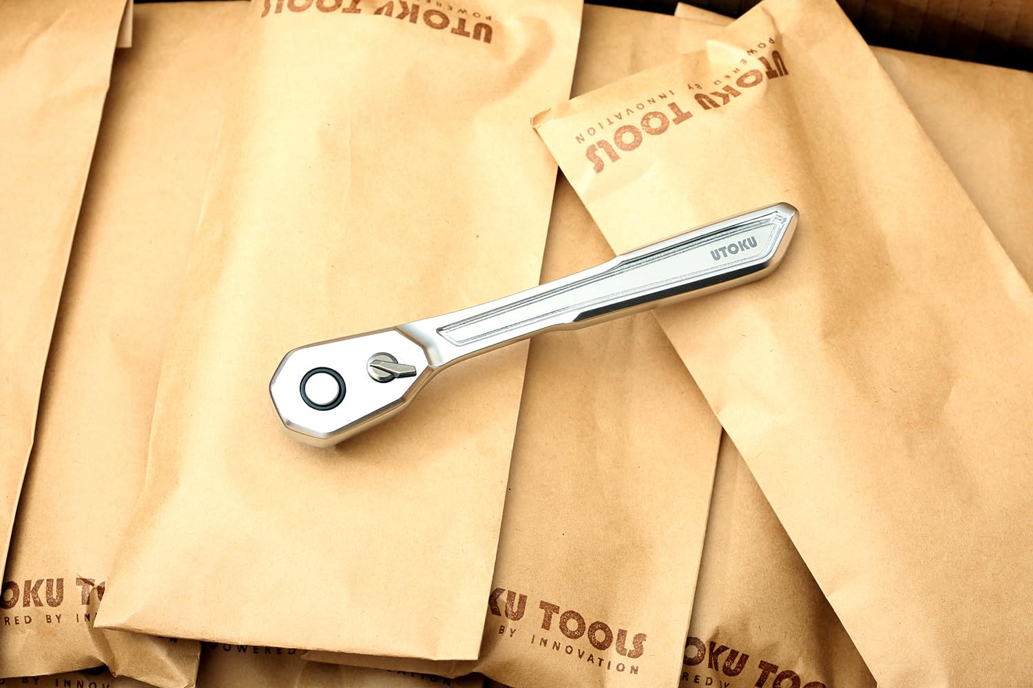 Amazon | UTOKU TOOLS - 1/4インチラチェットレンチ、90歯リバーシブル
