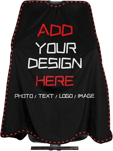 Capa de peluquería impermeable personalizada, añade tu texto fotográfico, capa personalizada de peluquería para hombres, capa de corte de pelo