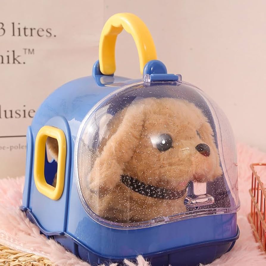 音声機能付きホワイトぬいぐるみ犬 むにゃむにゃわんこポメちゃん 音センサー 動く ぬいぐるみ 人形