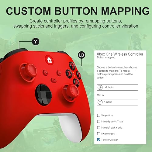 Miniatura 2 de NINIFEI For Xbox One Controller,Wireless Gaming Xbox Controller Compatible with Xbox Series XS, Xbox One, Windows PC,Red