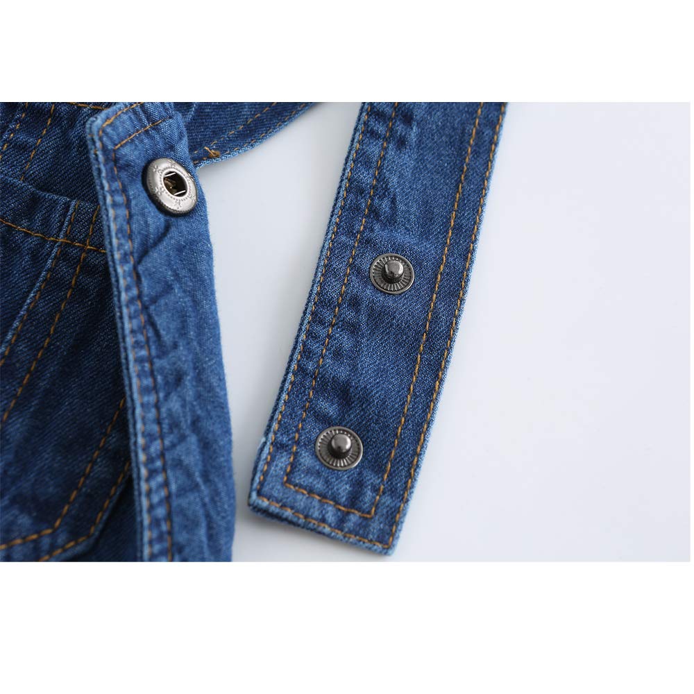 Grandwish salopette bambini tuta blu denim per ragazze ragazzi 2 anni-10 anni