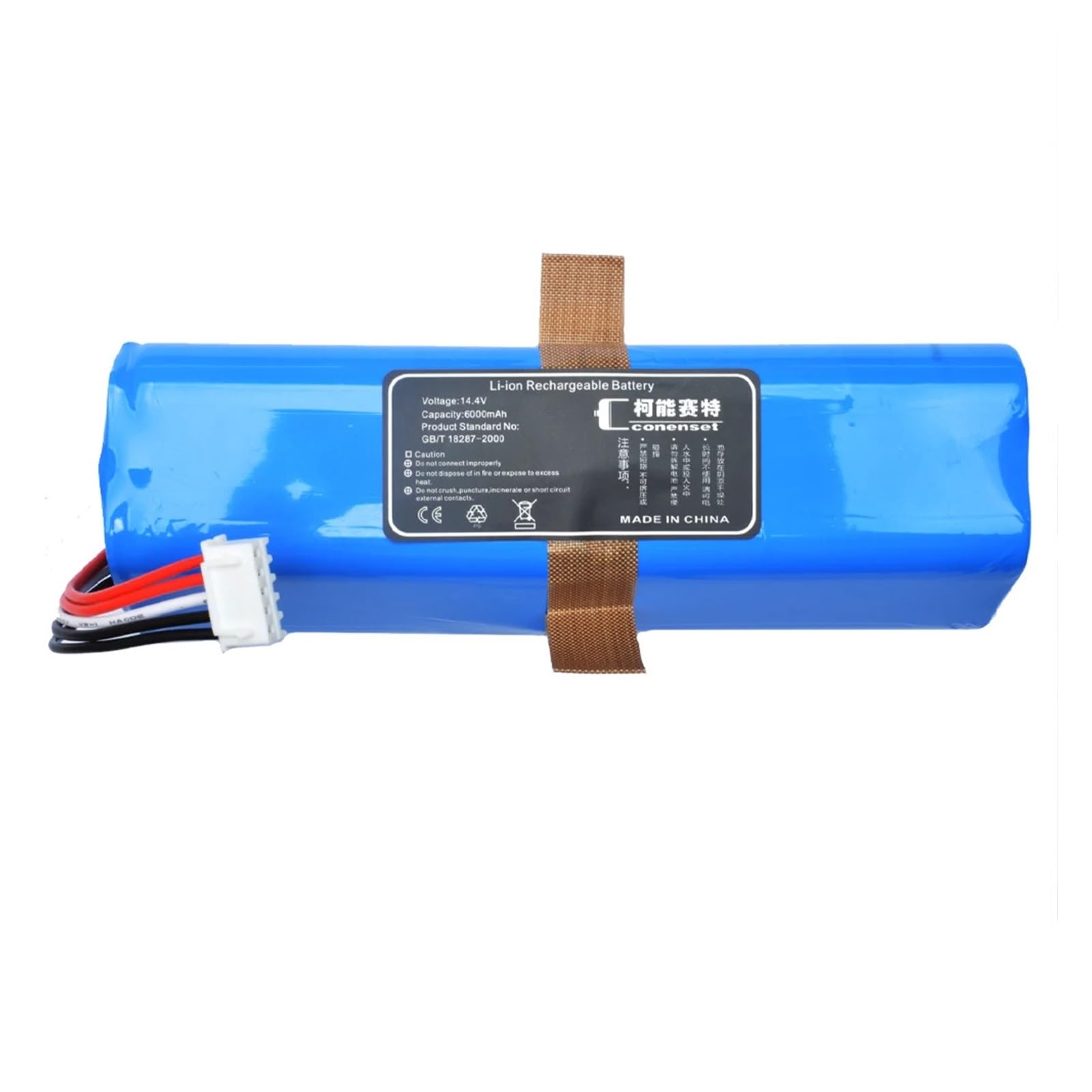 vhbw 1x batteria compatibile con Ecovacs Deebot Ozmo X1 Omni, X1, T20 Omni, X1 Plus aspirapolvere (4800mAh, 14,4V, Li-Ion