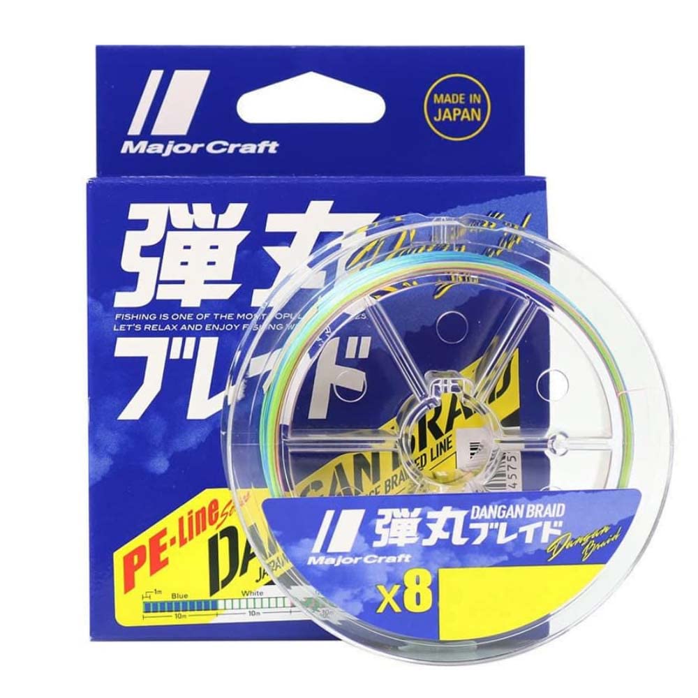 Major Craft Dangan Braid İp DB8 PE 1.5/0.19mm/30Lb/12.3kg/150 metre Multi