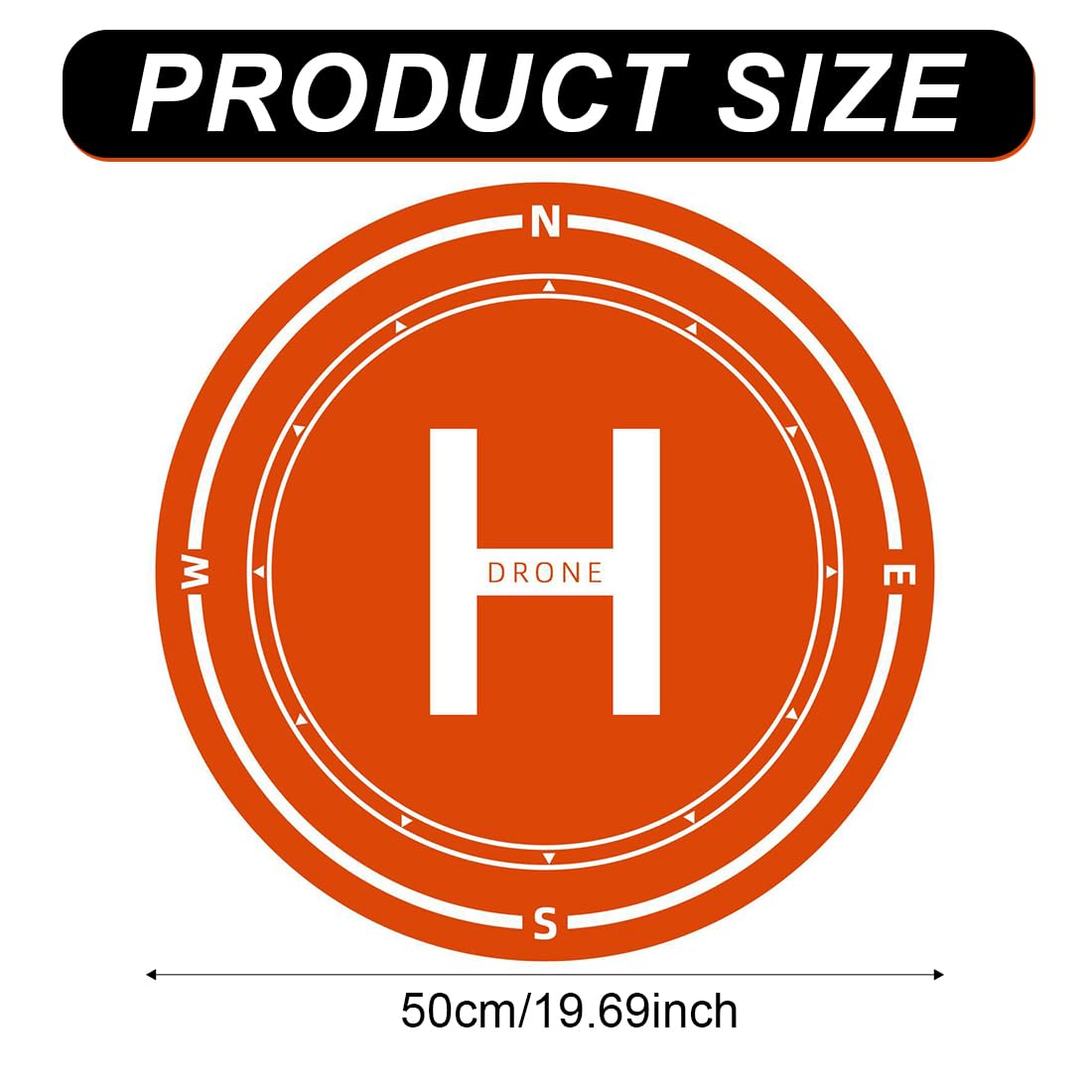 Plataforma De Aterrizaje Drones, Plegable, 50cm, Universal, Double Face, Impermeable, Mat de aterrizaje para Mini 3 Pro/Mini 2/Mavic 3/Air 3/Avata 2