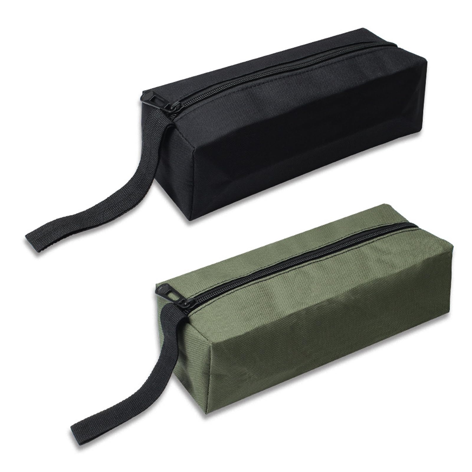 Set di 2 Borsa Porta Attrezzi, Piccola e Portatile, in Poliestere 600D, Multifunzionale con Cerniera per Giardinaggio, Lavoro Esterno e Riporre Oggetti d'Arte