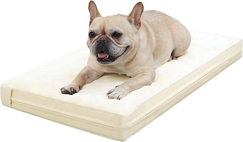 Miniatura 12 de Vonabem Camas Impermeables XL para Perros de Tamaño Grande - Almohadilla Ortopédica Lavable para Exteriores de Jaula, Cama de Perrera de Cuero