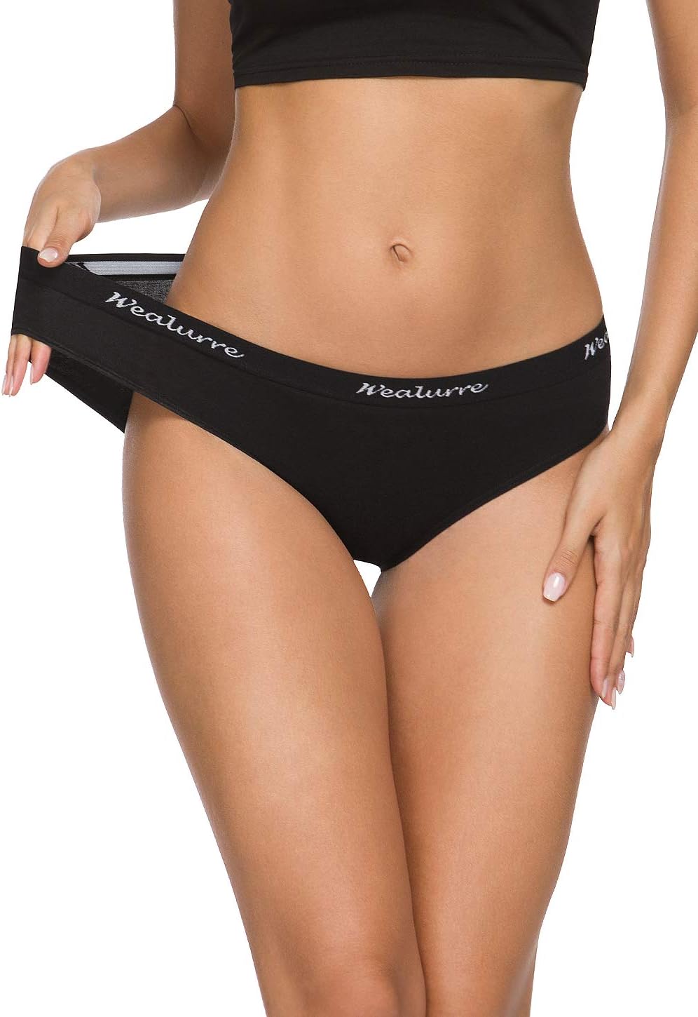 Wealurre Womens Underwear Cotton Bikini Breathable Sport Low Rise Panty for Women Multipack - Image 2