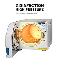 Vista 6 de Esterilizador de vapor automático con pantalla LED digital, autoclave de alta temperatura, equipo esterilizador de laboratorio de clase N/botón