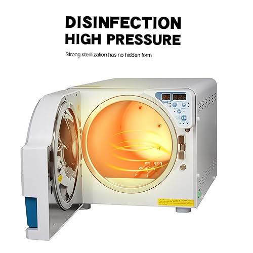 Miniatura 7 de Esterilizador de vapor automático con pantalla LED digital, autoclave de alta temperatura, equipo esterilizador de laboratorio de clase Nbotón