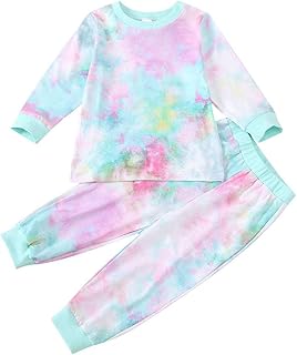 DCUTERQ Baby,Clothing,Baby Boys 0-24m,Sleepwear & Robes,Pyjama Sets DCUTERQ Toddler Baby Boys Girls Tie Dye Pajamas Shirt +Pants Two Piece Sleepwear Set Fall Winter Clothes Outfit