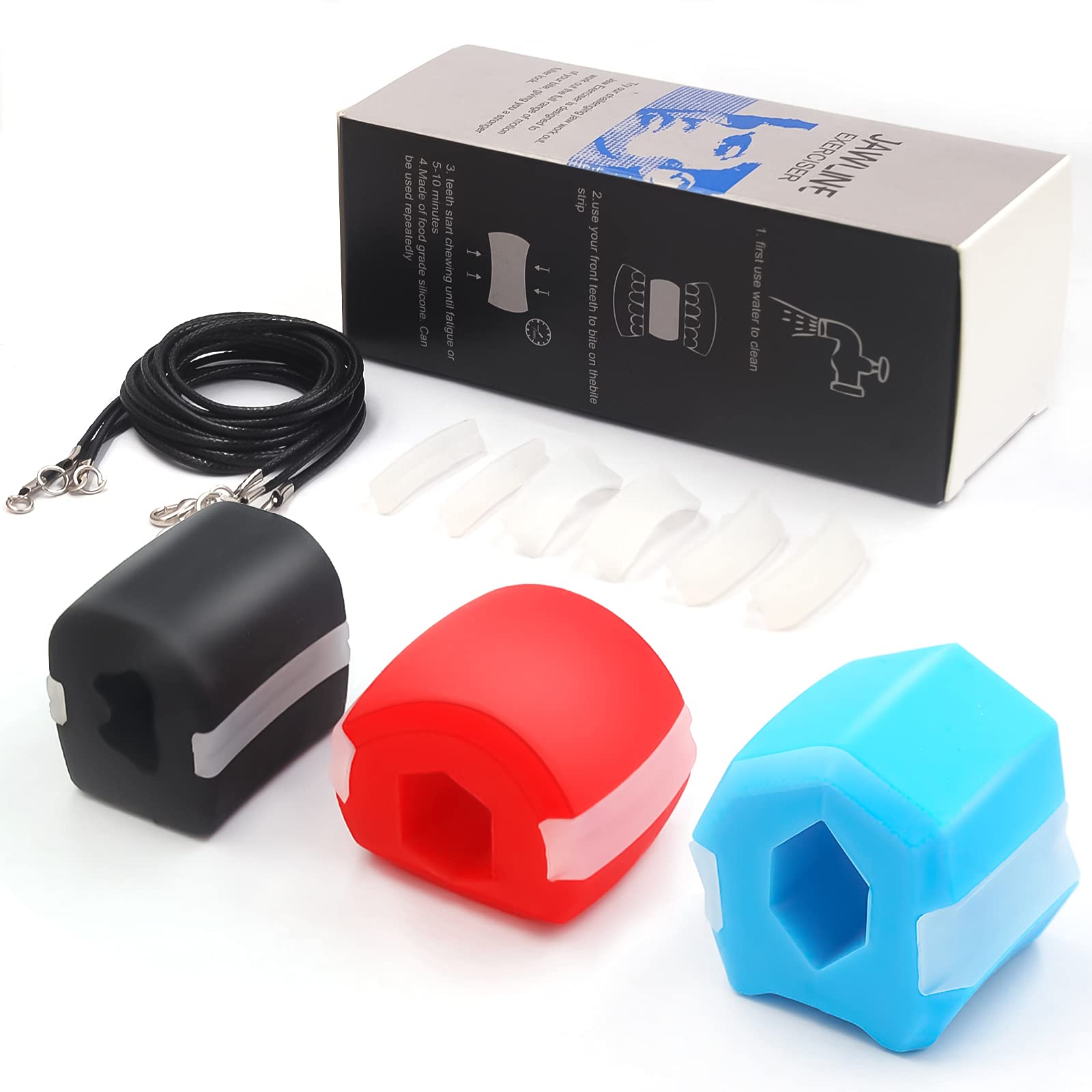 Jaw Exerciser For Men And Women With 3 Resistance Levels & Free Accessories - Pack Of 3 Jaw - View #7