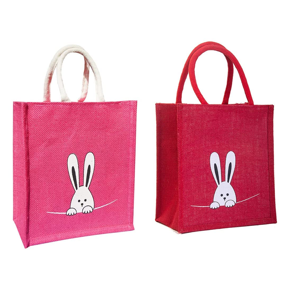 DasHomes Jute Lunch Bag Combo of 2pcs with Zip & Bottle Holder,Tiffin Bag|Tote Bag|Handbag for Ladies/Women(Dark Pink & Red) (B0BSFZMRHH) Amazon Price History, Amazon Price Tracker