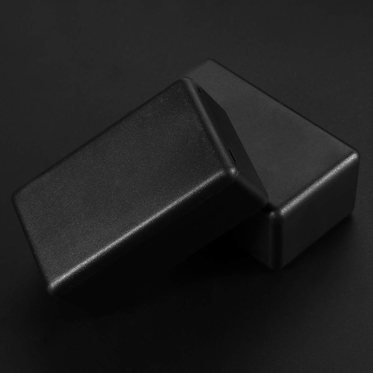 5PCS Etui à projet plastique électronique étanche, boîtier de boîtier de jonction compatible avec le projet électronique, noir (61 x 36 x 25mm)