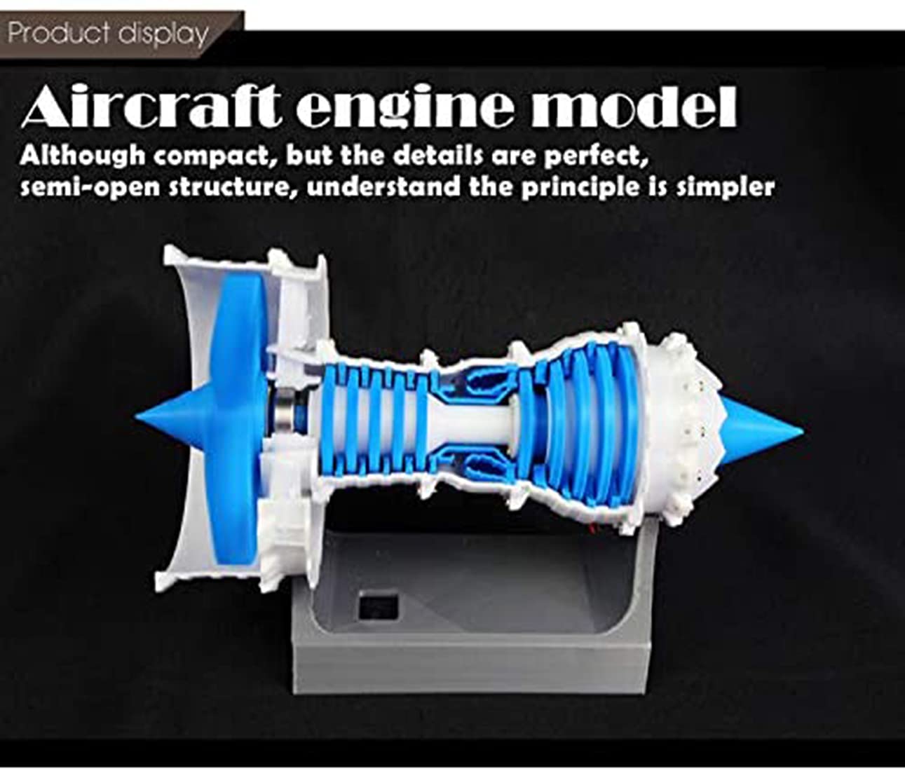 Protoence Modèle de Moteur d'Avion,Motoréacteur Rotatif pour Maquette d' Aéronef - Figurine Éducative Scientifique, Jouet Construction Mécanique pour Dortoir, Chambre à Coucher, Salon Protoence Modèle de Moteur d'Avion,Motoréacteur Rotatif pour Maquette d' Aéronef - Figurine Éducative Scientifique, Jouet Construction Mécanique pour Dortoir, Chambre à Coucher, Salon