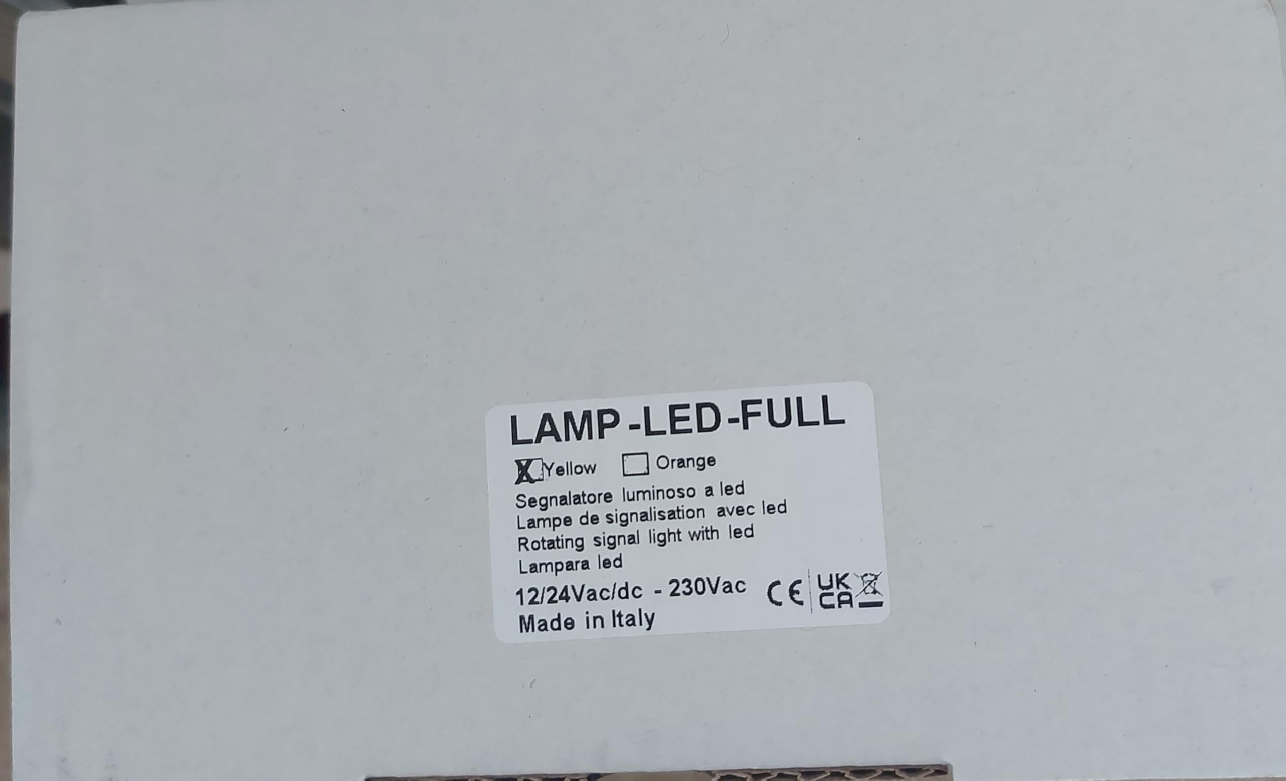 Lampeggiante/Segnalatore luminoso universale a led 12/24 e 220V Non necessita di staffa supporto