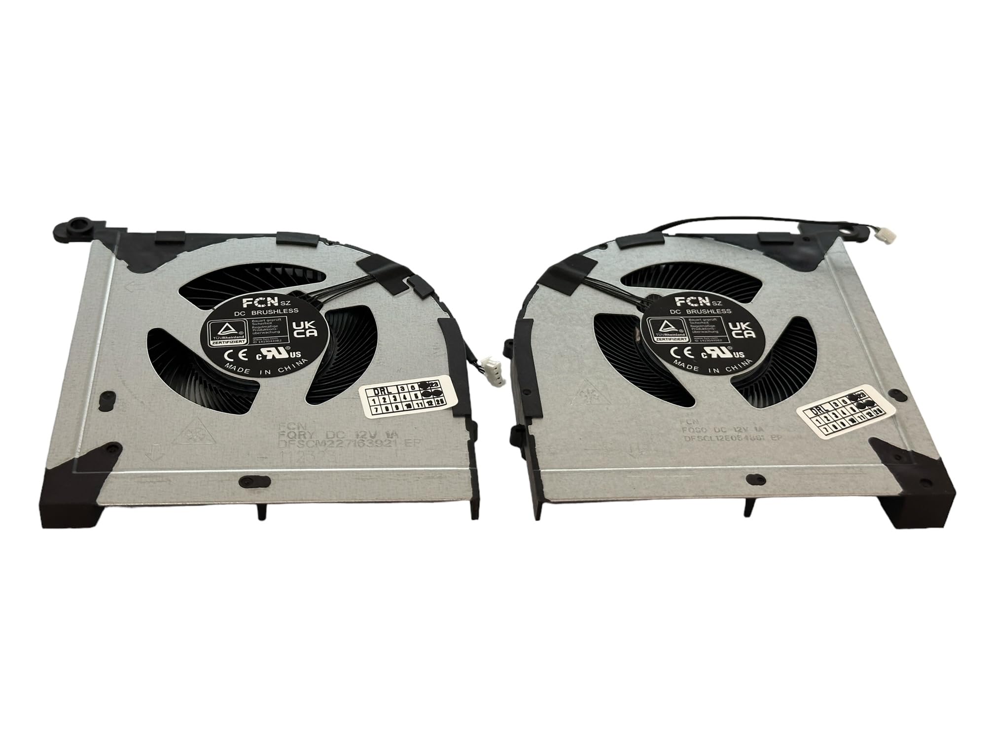 Ventilateur de refroidissement SET CPU + GPU pour Lenovo Legion Slim 5 16APH8, Slim 5 16IRH8; NP: DFSCL12E064861, DFSCM227163921, 5H40S20914, 5H40S20937;