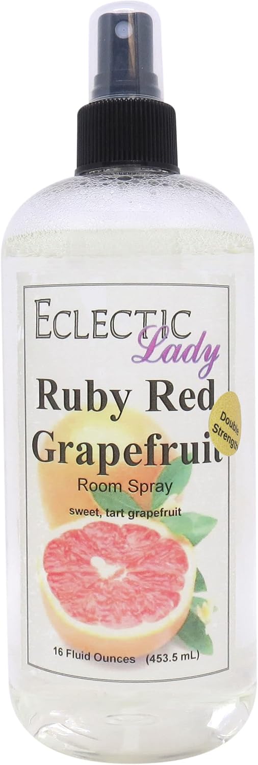 Ruby Red Grapefruit Room Spray (Double Strength), 16 Ounces, No Artificial Colors, Parabens, or Preservatives - Fragrant Aromatic Room Mist For Home, Room, Office