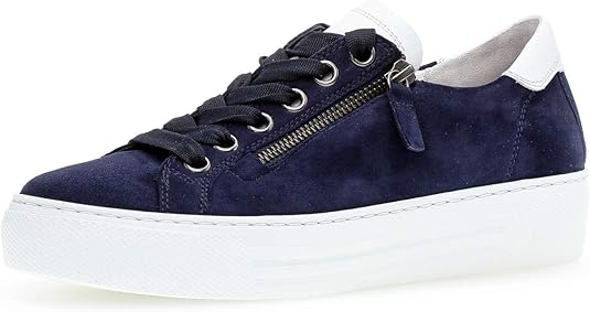 Gabor Zapatos Mujer Gabor Mujer Zapatillas, Señora Mínimo, Calzado Bajo, Calzado De Calle,Calzado Deportivo,Suela De Plataforma,Ocio,Bluette/Weiss,42 EU / 8 UK Gabor España