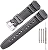 Resin Strap Compatible with Casio AE-1300 AE-1200 F-108 W-216H AE-1000w SGW-300H AQ-S800W W-800H Men's Watch Band Sport Waterproof Silicone Replacement Bracelet