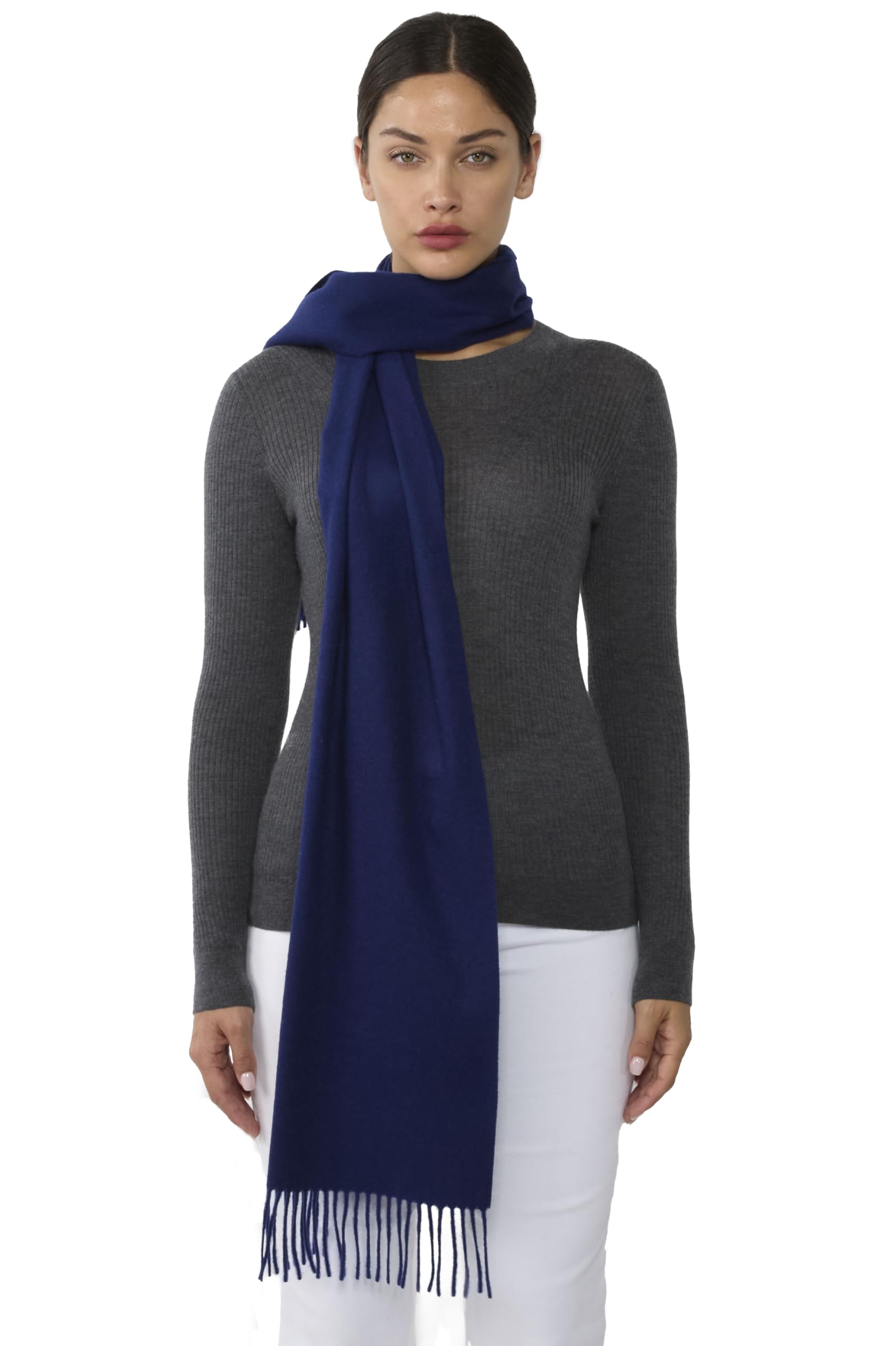 JENNIE LIU Women's 100% Pure Cashmere Scarf