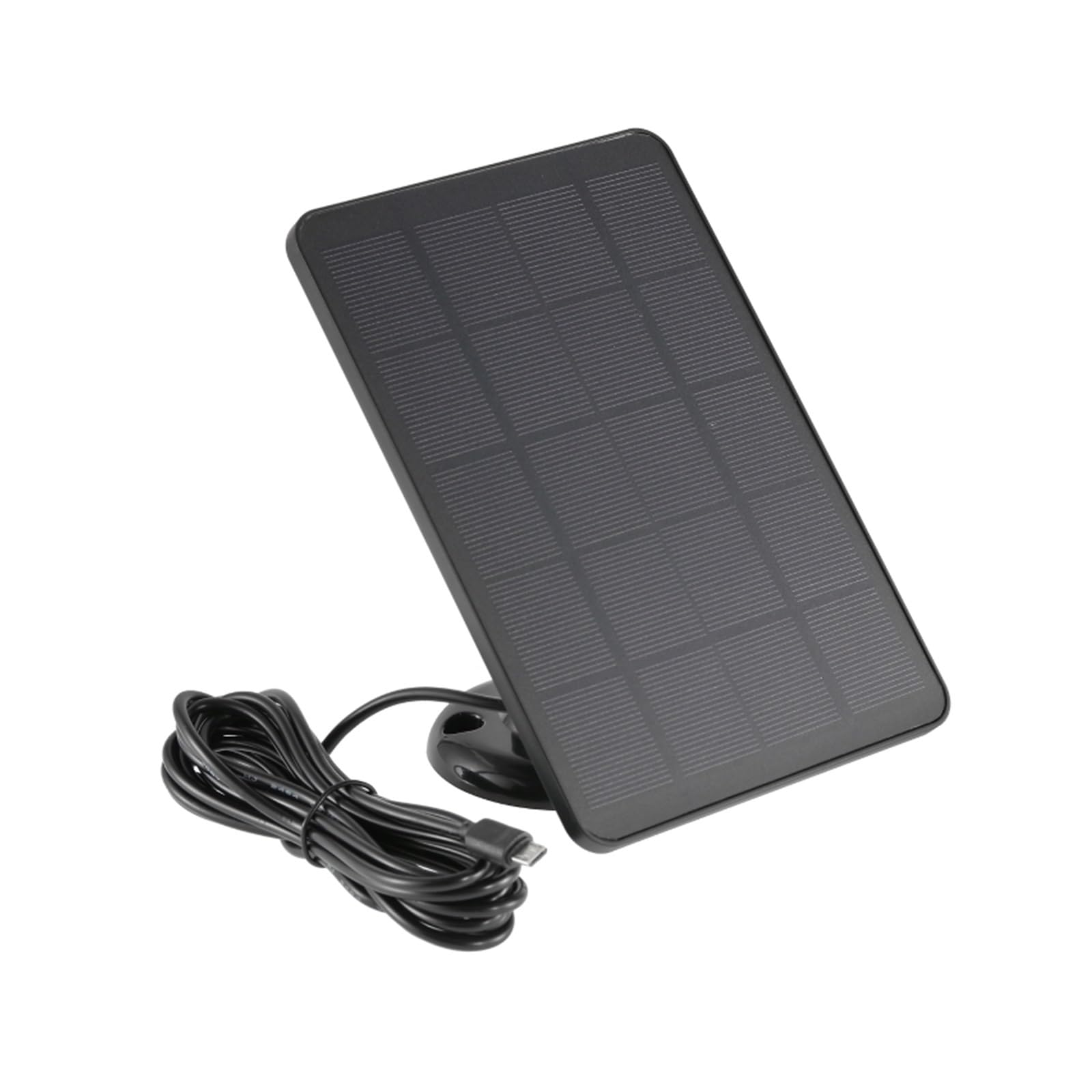 Panel słoneczny 10W ładowarka do ogniw słonecznych 5V Outdoor Hiking wodoodporny panel ładowania energii słonecznej rozszerzenie dzwonka do aparatu do domu(Black)