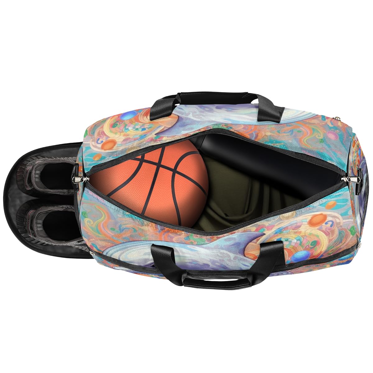 Personalisierte Sporttasche für Jungen und Herren, individuelle Sporttasche für Reisen, Duffle Bag mit Schuhfach, maßgeschneiderte Mädchen-Tanztasche, Wochenend-Übernachtungstasche für Frauen, Kinder,