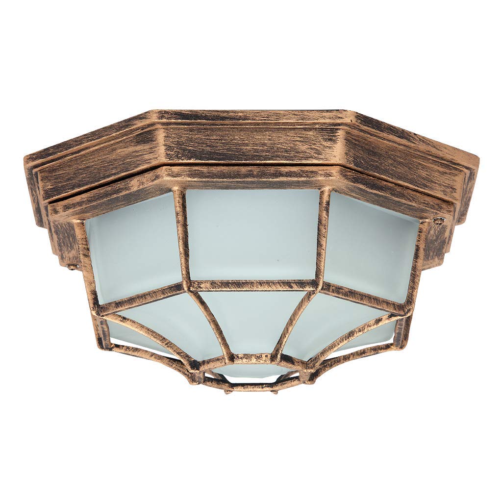 plafoniera esterna Milano oro antico E27 1x 100W MAX