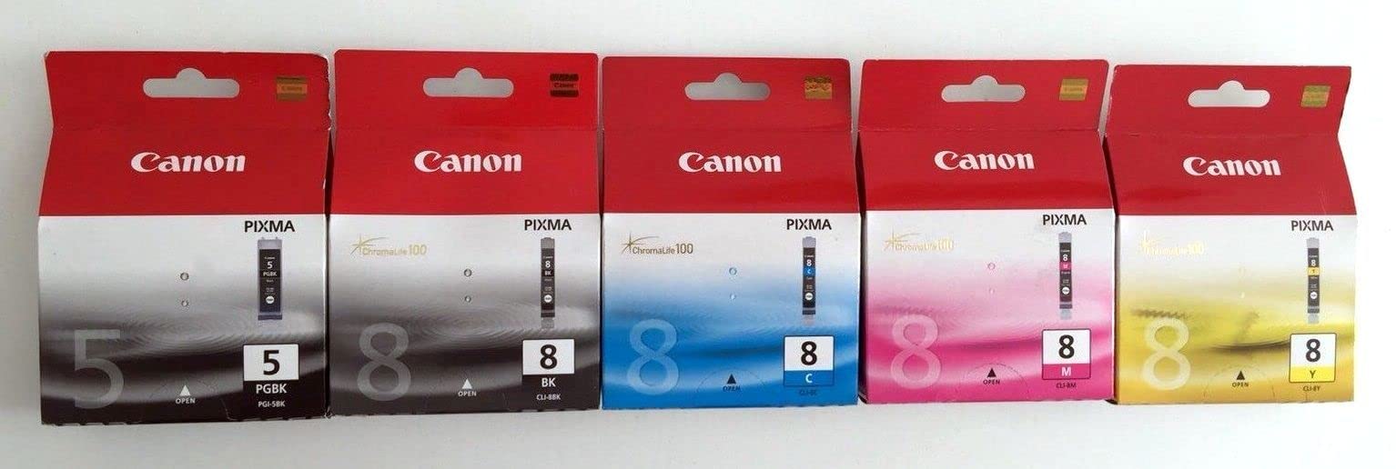 Supply Guy 10 Cartucce Compatibile Con Canon PGI-5 CLI-8 Multipack Per IP4200 IP4200 Series IP4200X IP4300 IP4500 IP4500 Series IP4500X IP5200 IP5200R IP5200 Series IP5300 MP500 MP530