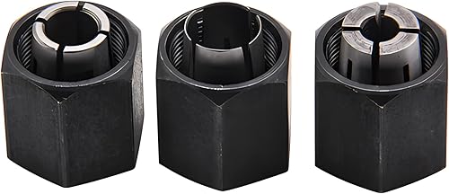 Thaekuns Kit de pinza de enrutador de 3 piezas 2610906283 14", 2610906284 12" y 2610906287 38" para enrutadores Bosch 1613,1617, 1618,1619 Series