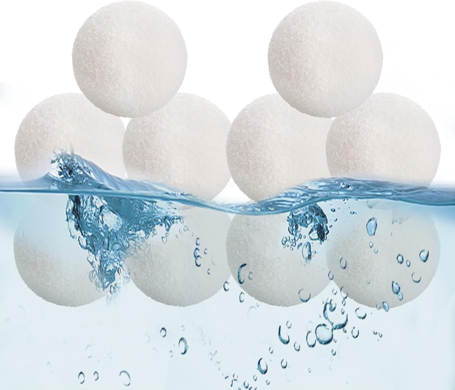 10 Piezas Esponjas de Escoria Absorbente de Aceite, Bolas de Filtro de Piscina de 7.5cm Reutilizable, Hot Tub Pool Scum Absorber, Bolas Depuradora Piscinas para Absorbente Espumas y Aceites