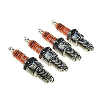 GOOFIT 5piece/Set F7TC Spark Plugs for Honda GX120 GX160 GX200 GX240 GX270 GX340 GX390 Engine Generator Lawnmower Tractor Rototiller Water Pump Go Kart Mini Bike