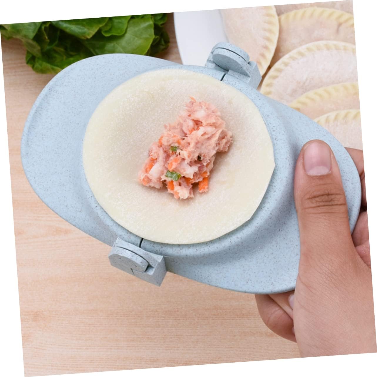 YARNOW 3sets Dumpling Maker Press Mold and Cutter Spoon for Homemade Dumplings Empanadas and More Includes and Molds Kitchen Cooking Gadget