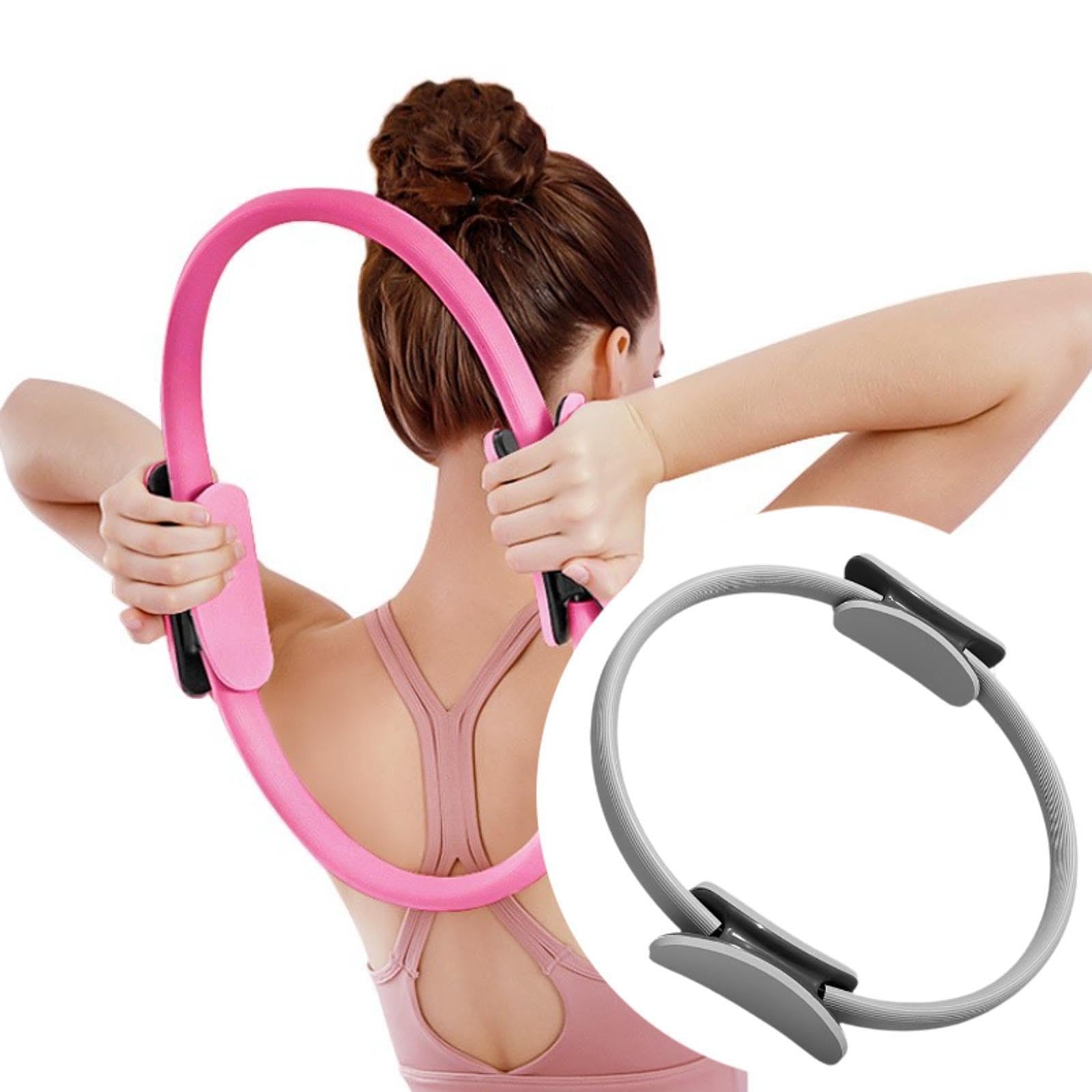 Aro de Pilates Aro de Pilates para Mujer Inicio Accesorios de Pilates Aro de Fitness para Ejercicios, Gris