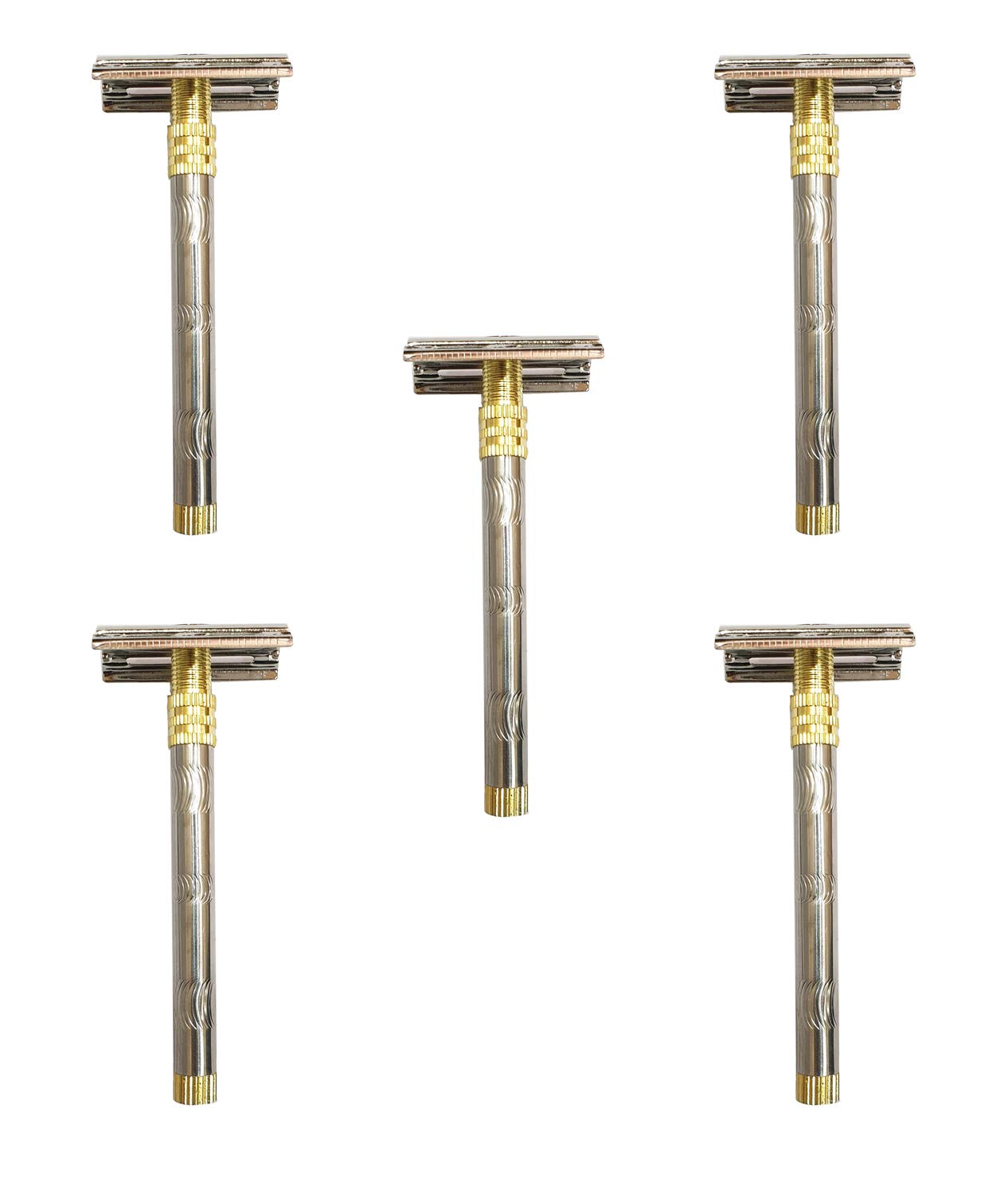 Foreign Holics Multipurpose Golden Silver Shaving Razor/Safety For Men-4Inch (5 Pcs) (B084WQQLXJ) Amazon Price History, Amazon Price Tracker