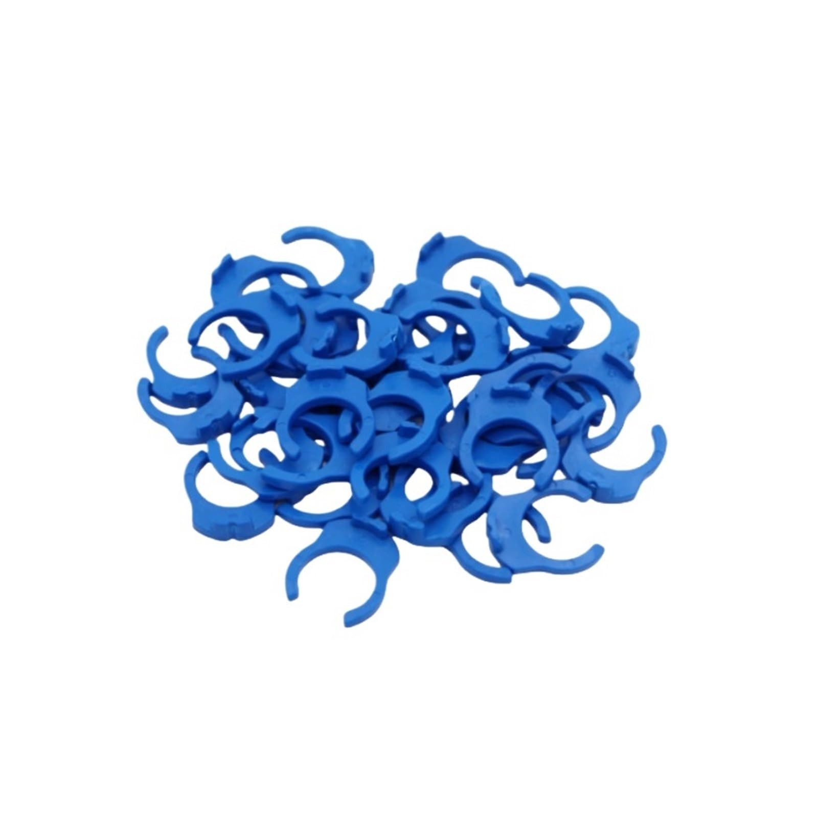 Yakufast Blue Clip 3I8-50Pcs 5Pcs 1/4" 3/8" Push Fitting Type Y Quick Connection Ro Water Purifier Connector Aquarium Water Filter Reverse Osmosis System(Blue Clip 3I8-50Pcs)