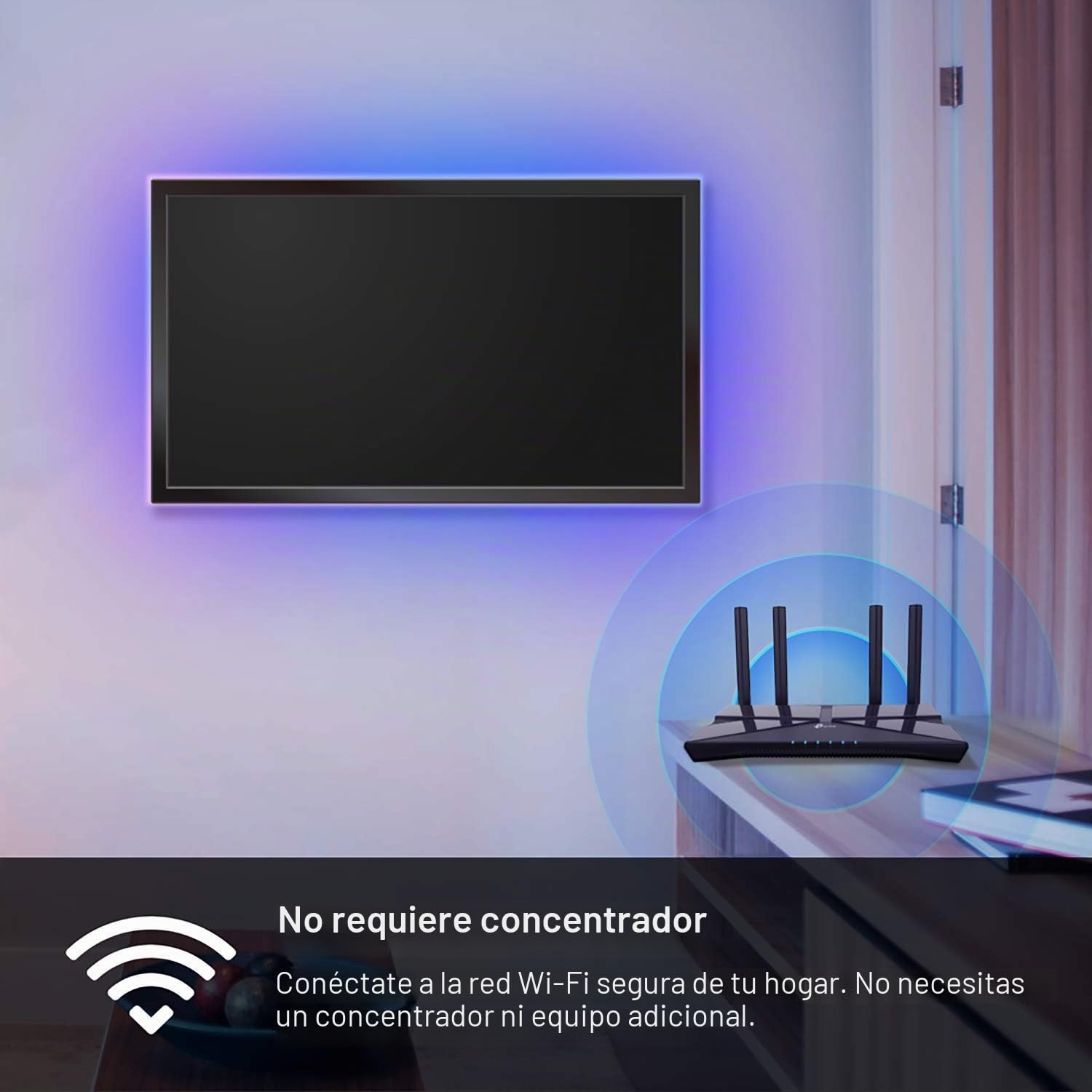 TP-Link Tapo,Tira de luz LED inteligente, 5 m, control de aplicación Wi-Fi RGB multicolor, funciona con Alexa y Google Home, adecuado para decoración de TV y cocina (Tapo L920-5)
