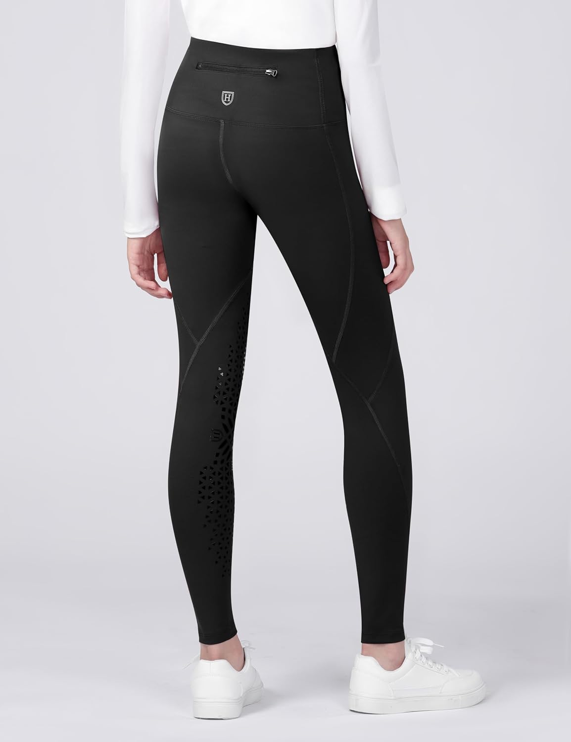 Harrison Howard Riding Pants for Girls Knee Patch Horse Riding Tights Kids Perfect for Schooling, Training, Daily Riding