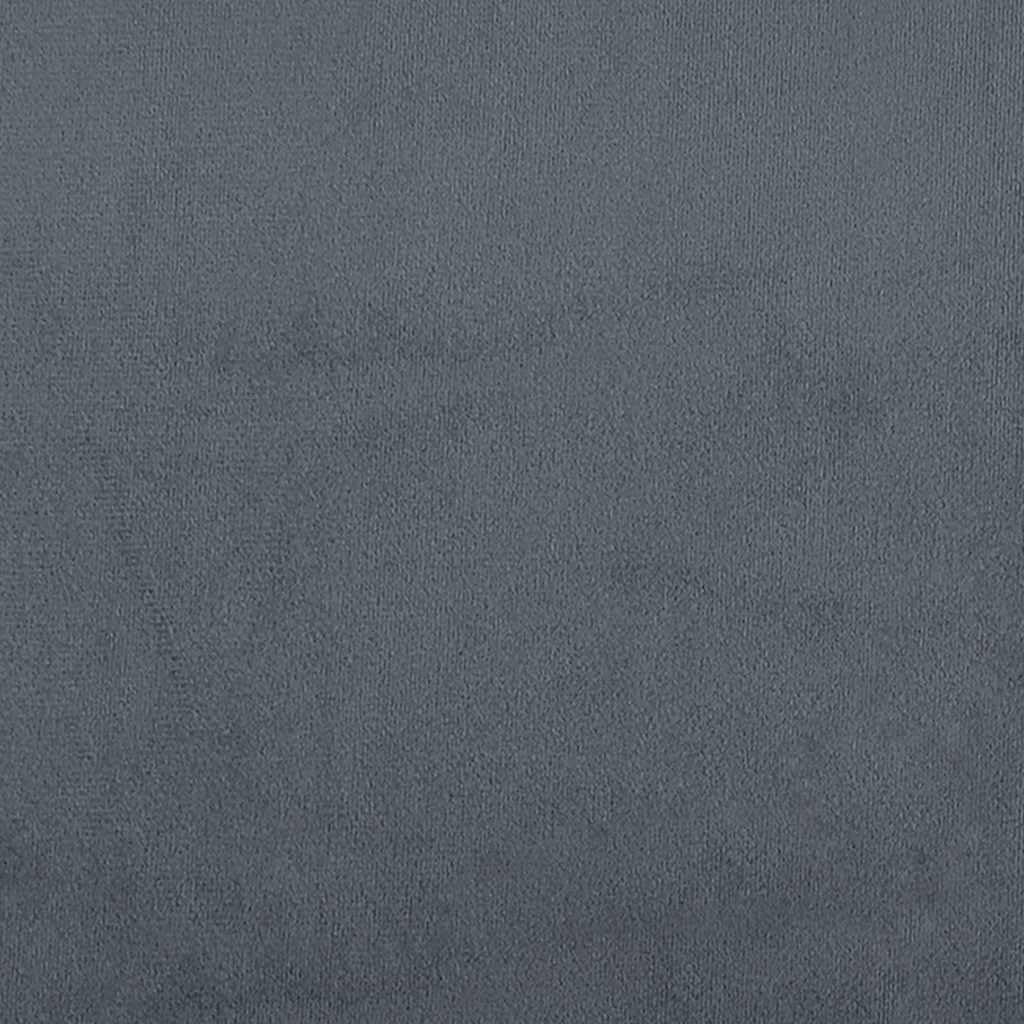 Juego de sofá de 2 piezas con cojines de terciopelo gris oscuro, cómodo mueble tapizado para sala de estar, habitación de invitados y oficina, con marco de madera y metal resistente, ideal